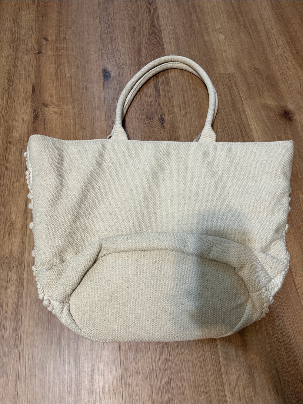 Target Cream Textured Diamond-Pattern Tote - Picture 7 of 7